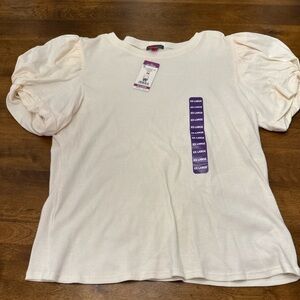 Vince Camuto Cream Puff Sleeve Blouse